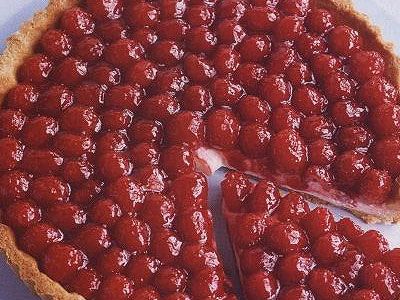 Пирог с малиной