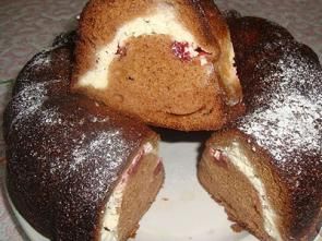 Пирог с творогом и клубникой Пирог с творогом и клубникой