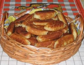 Пирожки с шампиньонами из сырного теста