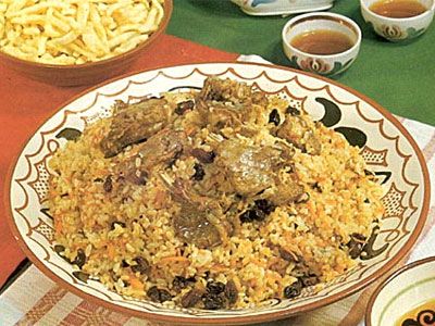 Плов с головками чеснока Плов с головками чеснока