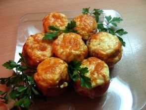 Помидорчики, фаршированные курицей Помидорчики, фаршированные курицей