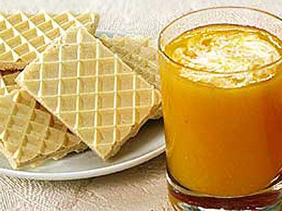 Пряный кисель с вафлями Пряный кисель с вафлями
