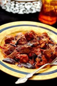 Рагу из баранины с болгарским перцем и томатами Рагу из баранины с болгарским перцем и томатами