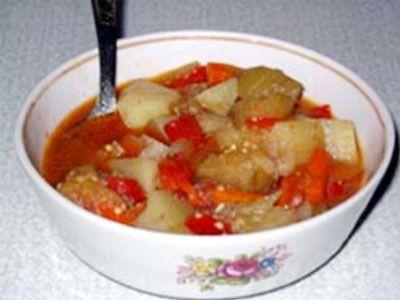 Рагу овощное с баклажанами Рагу овощное с баклажанами