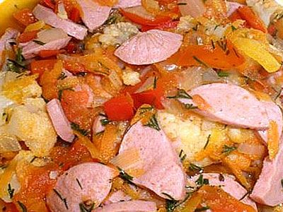 Рагу с сосисками «Овощное» Рагу с сосисками «Овощное»
