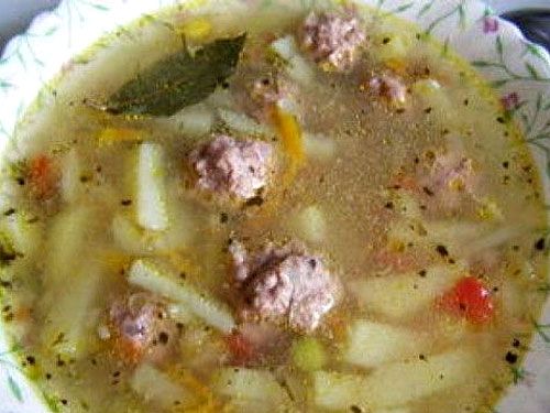 Рецепт супа с фрикадельками
