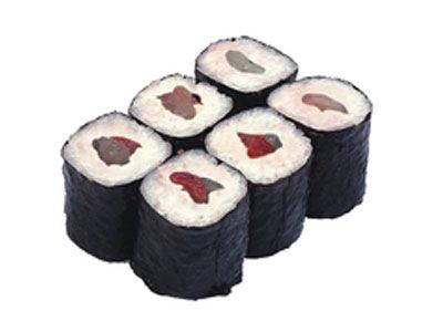 Роллы хосо-маки с лакедрой (Хаматти) Роллы хосо-маки с лакедрой (Хаматти)