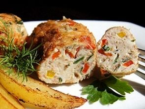 Рубленые котлетки из курятины с овощами Рубленые котлетки из курятины с овощами