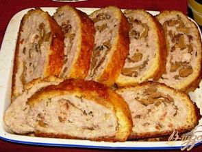 Рулет в сырной корочке Рулет в сырной корочке