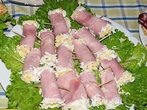 Рулетики с чесноком Рулетики с чесноком