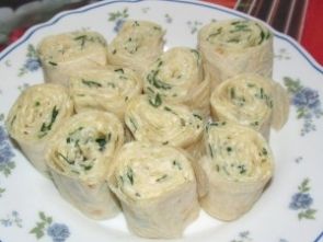Рулеты из лаваша с сыром