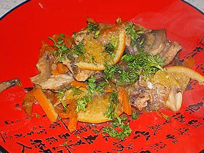 Рыба с апельсином Рыба с апельсином