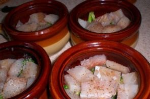 Рыба с овощами в горшочке Рыба с овощами в горшочке