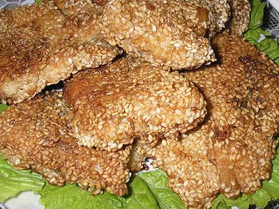 Рыба в кунжуте Рыба в кунжуте