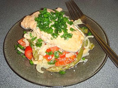 Рыбное филе с овощами Рыбное филе с овощами