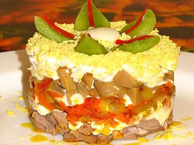 Салат из говяжьего сердца Салат из говяжьего сердца