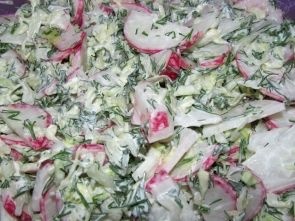 Салат из капусты и редиски Салат из капусты и редиски