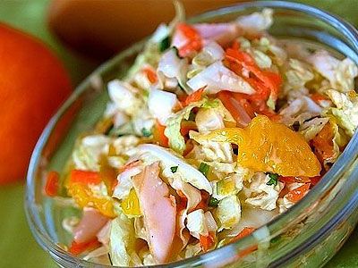Салат из капусты с апельсинами Салат из капусты с апельсинами