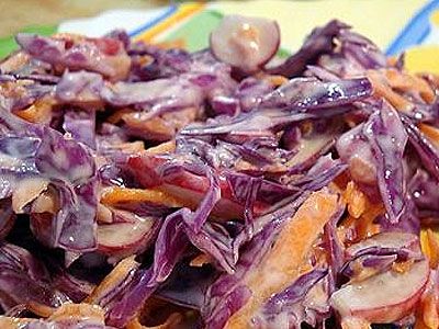 Салат из краснокочанной капусты Салат из краснокочанной капусты