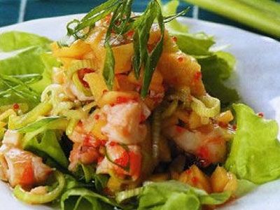Салат из креветок с яблоками Салат из креветок с яблоками
