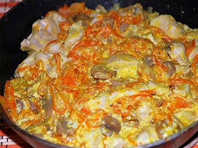 Салат из курицы и моркови Салат из курицы и моркови