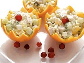 Салат из курицы с апельсинами Салат из курицы с апельсинами
