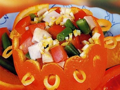 Салат из курицы с фасолью Салат из курицы с фасолью