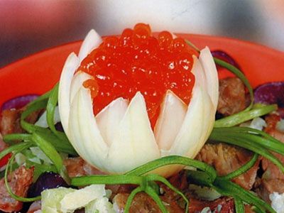 Салат из мяса с редькой Салат из мяса с редькой