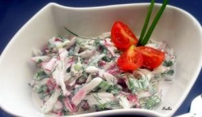 Салат из редиса со сметаной Салат из редиса со сметаной