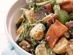 Салат из сельди, картофеля и кресс-салата Салат из сельди, картофеля и кресс-салата