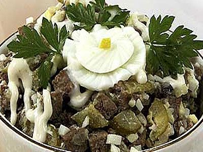 Салат «Мясной по-французски» Салат «Мясной по-французски»