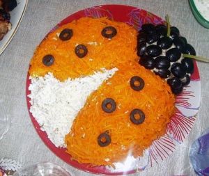Салат "Божья коровка" Салат "Божья коровка"