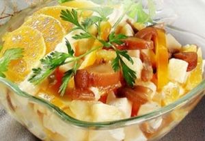 Салат "Грибной с апельсином" Салат "Грибной с апельсином"
