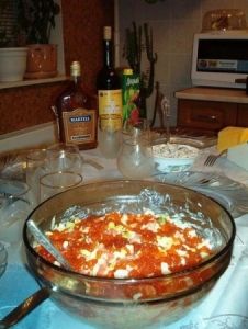 Салат "Морепродукты с капустой" Салат "Морепродукты с капустой"