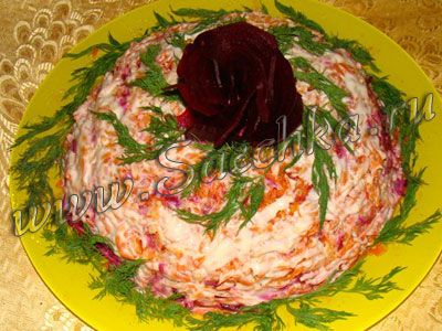 Салат "Розовый букет" Салат "Розовый букет"
