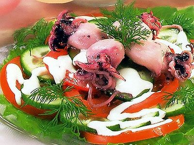 Салат с каракатицей Салат с каракатицей