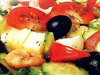 Салат с креветками Салат с креветками