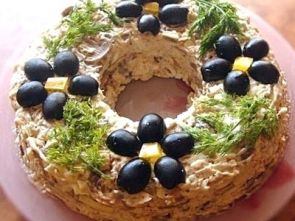 Салат с курицей и грибами Салат с курицей и грибами