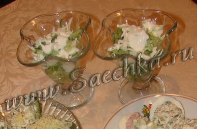 Салат с огурцом и яйцом Салат с огурцом и яйцом