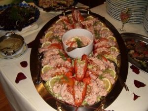 Салат с омарами или раками Салат с омарами или раками
