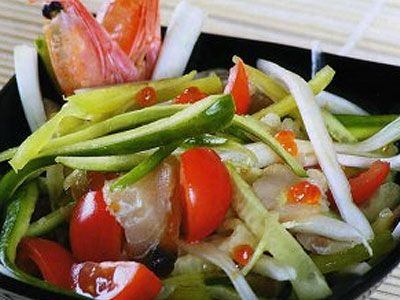 Салат с рыбой и овощами Салат с рыбой и овощами