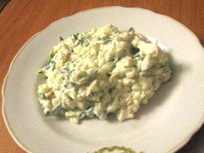 Салат с зелёным луком Салат с зелёным луком
