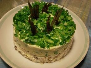 Салат со шпротами и сыром Салат со шпротами и сыром