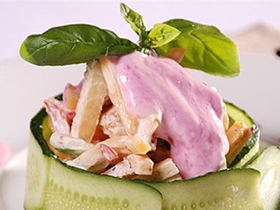 Салат со свининой и яблоками Салат со свининой и яблоками