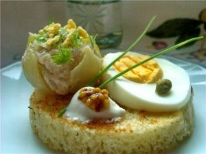 Селедочный форшмак в луковой шубе Селедочный форшмак в луковой шубе