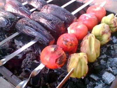 Шашлык из овощей Шашлык из овощей