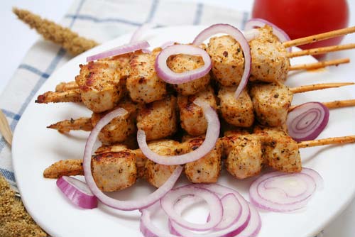 Шашлык рыбный с картофелем Шашлык рыбный с картофелем