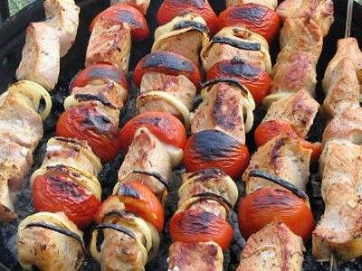 Шашлык с соусом чили Шашлык с соусом чили