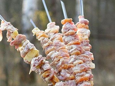 Сладкий куриный шашлычок Сладкий куриный шашлычок