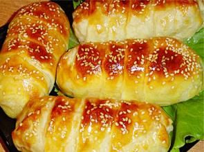 Слойки с ветчиной и сыром Слойки с ветчиной и сыром
